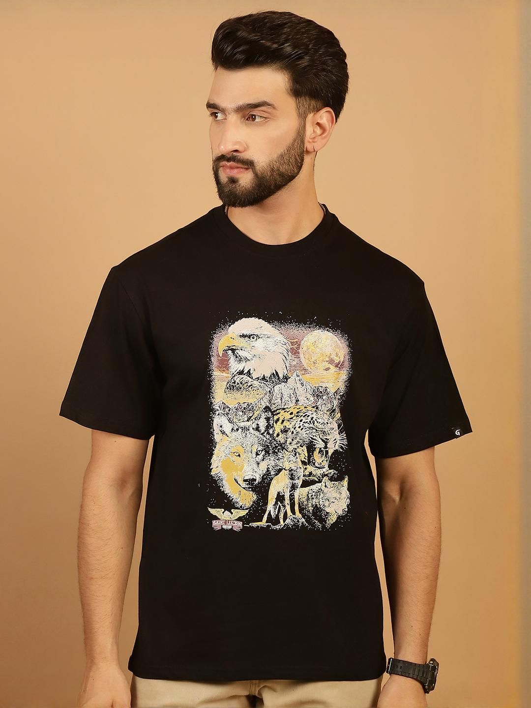 Oversized Graphic Black T-Shirt