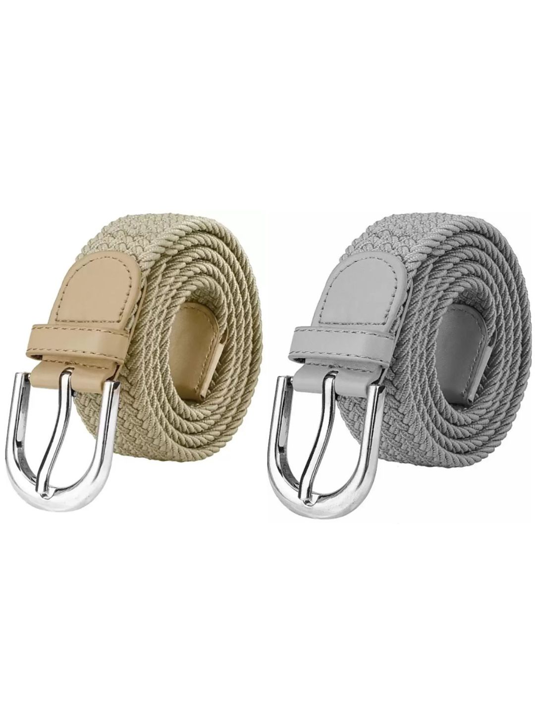 Buy Niddleman Men Pack Of 2 Braided Belts -  - Accessories for Men