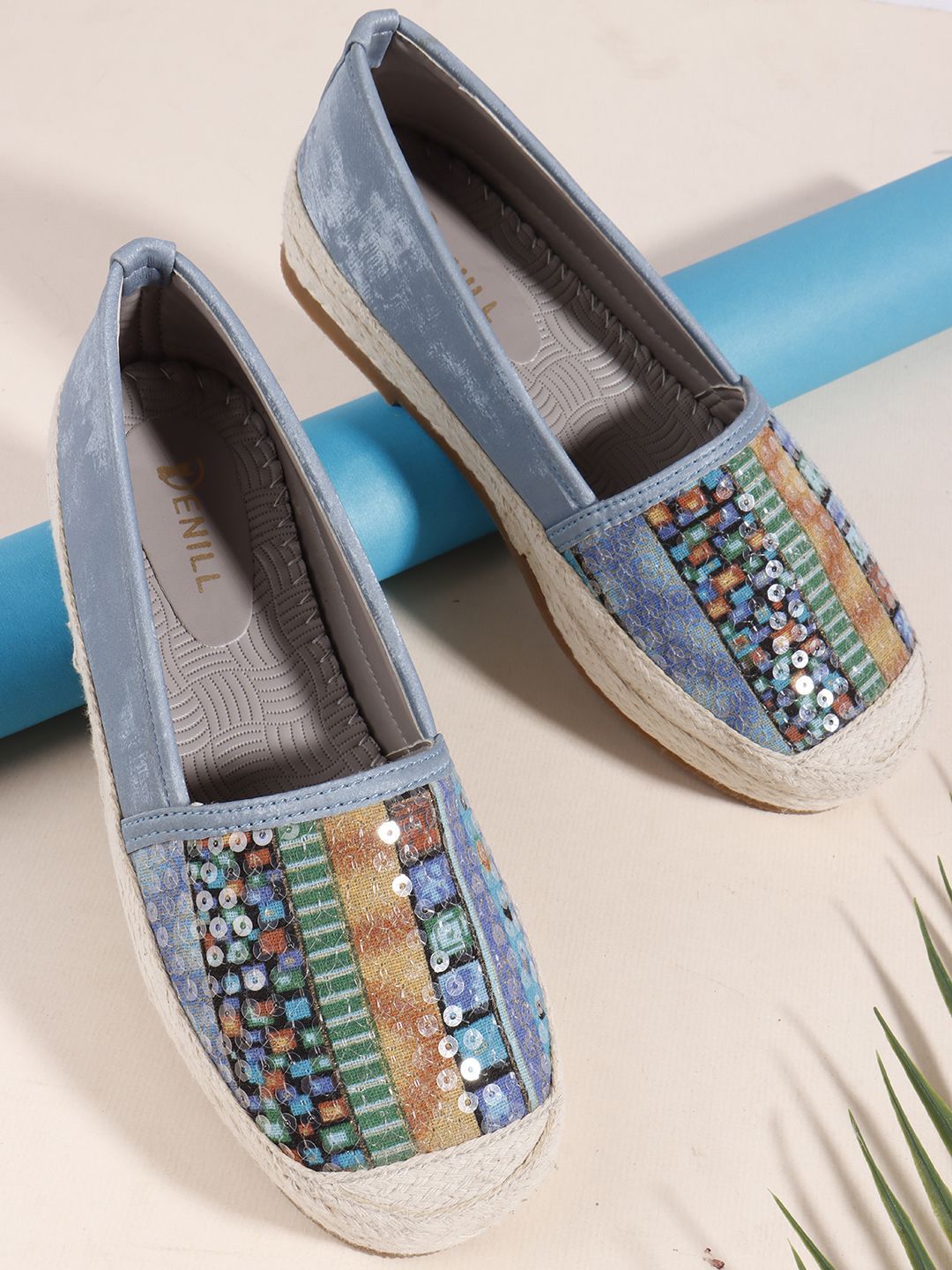 Buy Denill Embroidered Slip On Ballerinas -  - Footwear for Women
