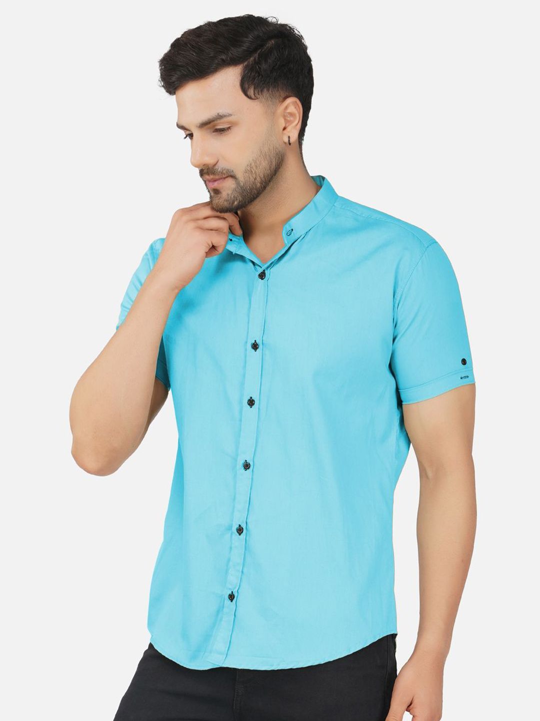 BASE 41 Standard Band Collar Shirt