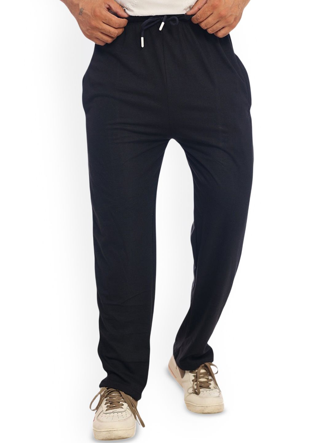 SKYBEN Men Cotton Mid-Rise Track Pants
