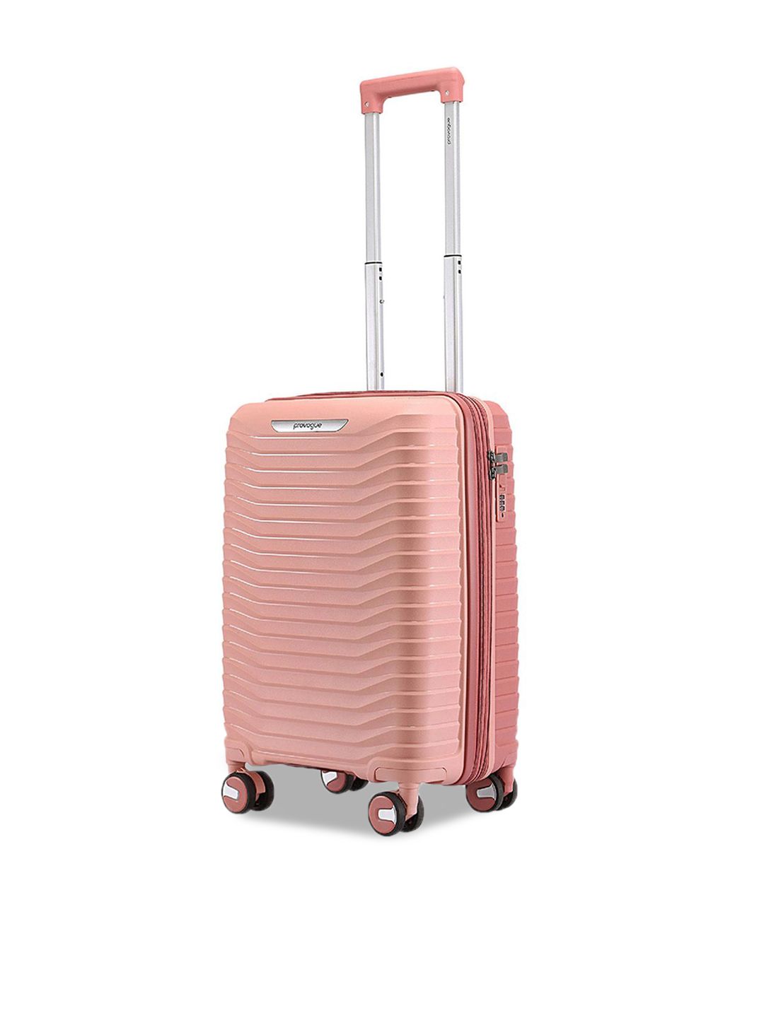 Provogue Coral Textured 360-Degree Rotation 4 Wheel Cabin Trolley Bag- 49.9 L