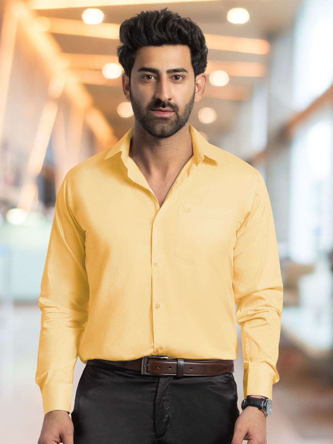 FILO HEVIS Spread Collar Classic Cotton Formal Shirt