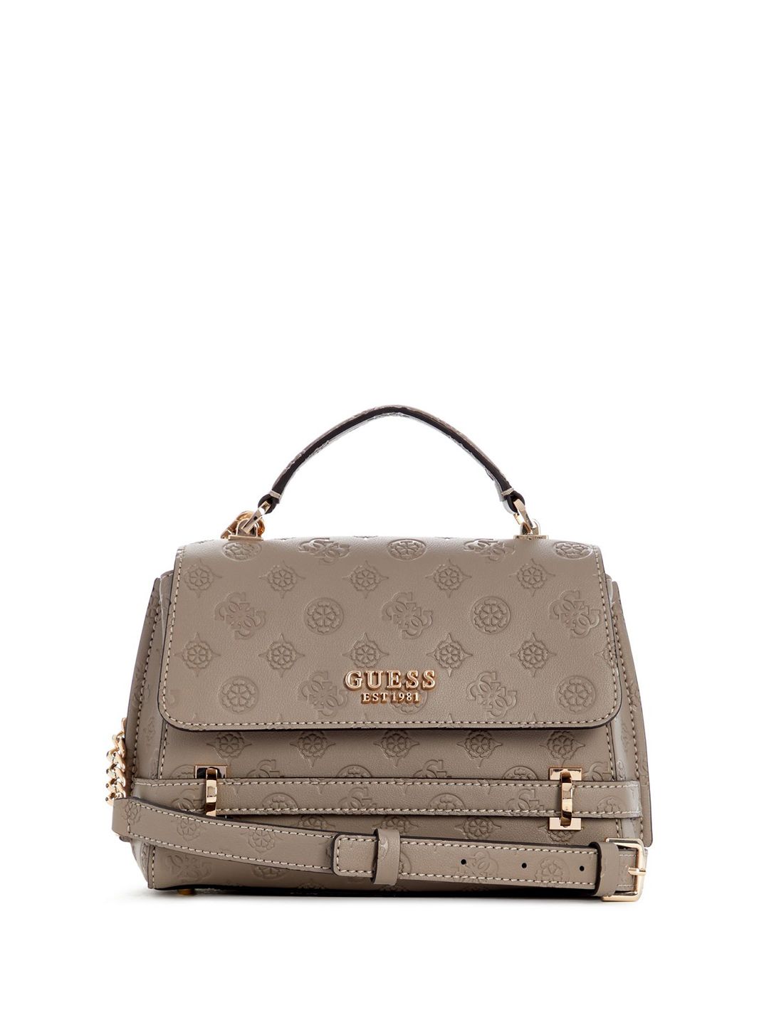 Buy GUESS Zarela Textured Buckle Detail Small Structured Shoulder Bag -  - Accessories for Women