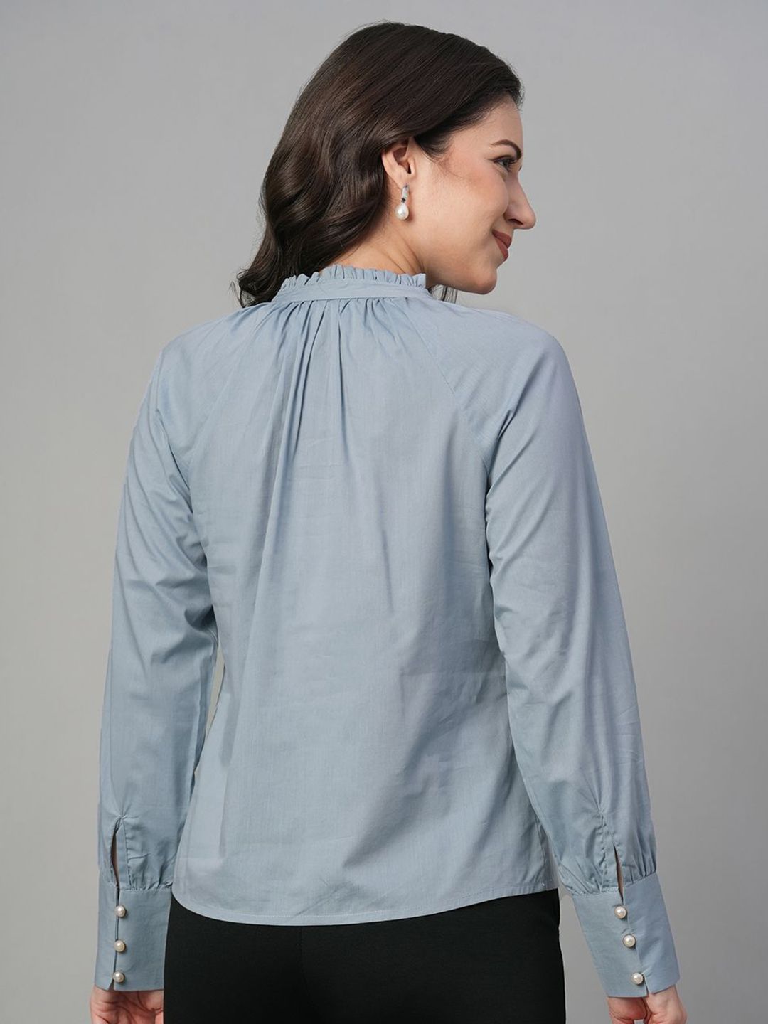 Keyhole Neck Cotton Modal Top 5