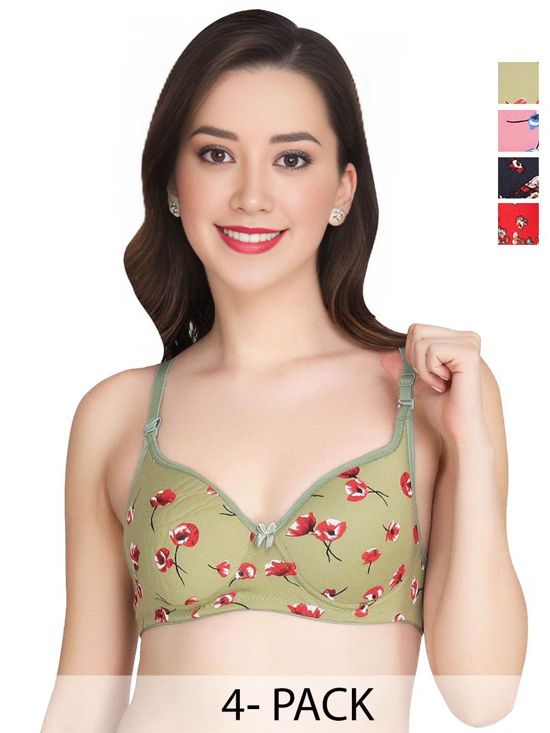 Liigne Floral Bra Full Coverage Lightly Padded