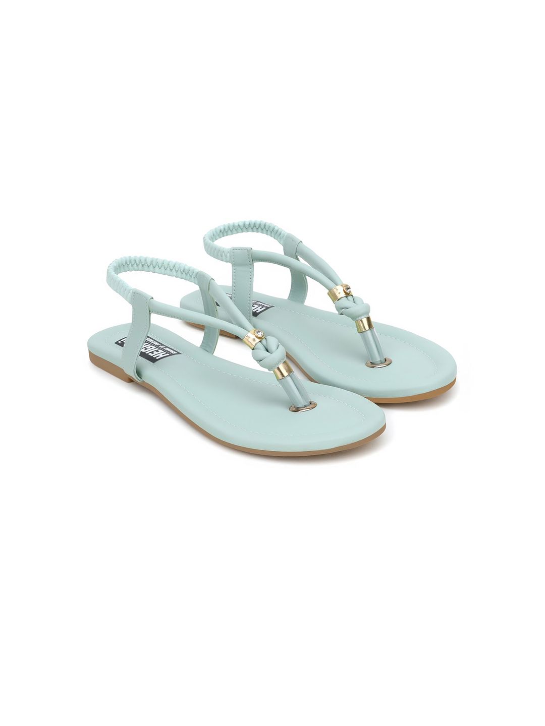 HEIGHTEN Women Embellished T-Strap Flats