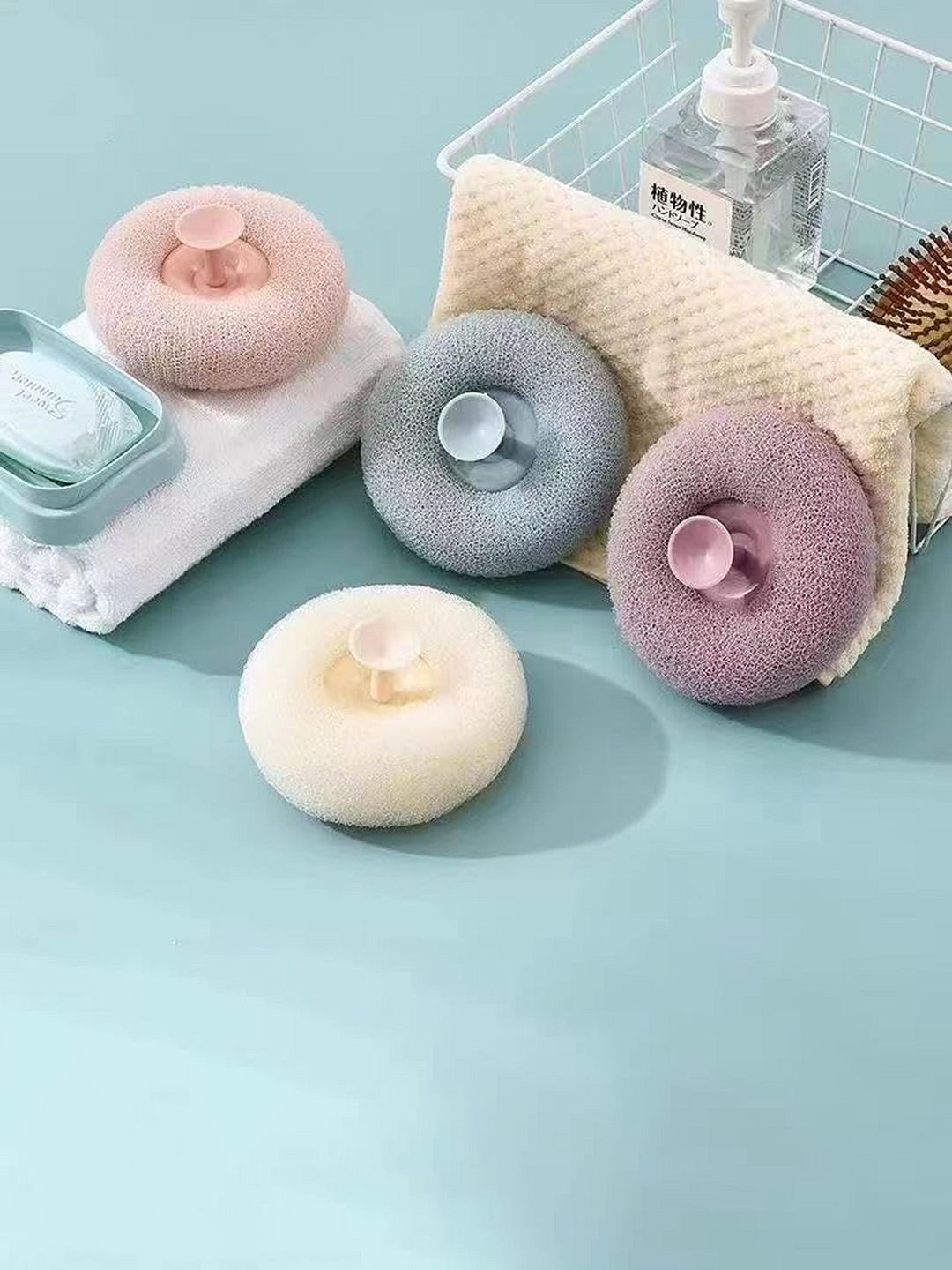 Lichee Exfoliating Sponge Shower Bath Loofah