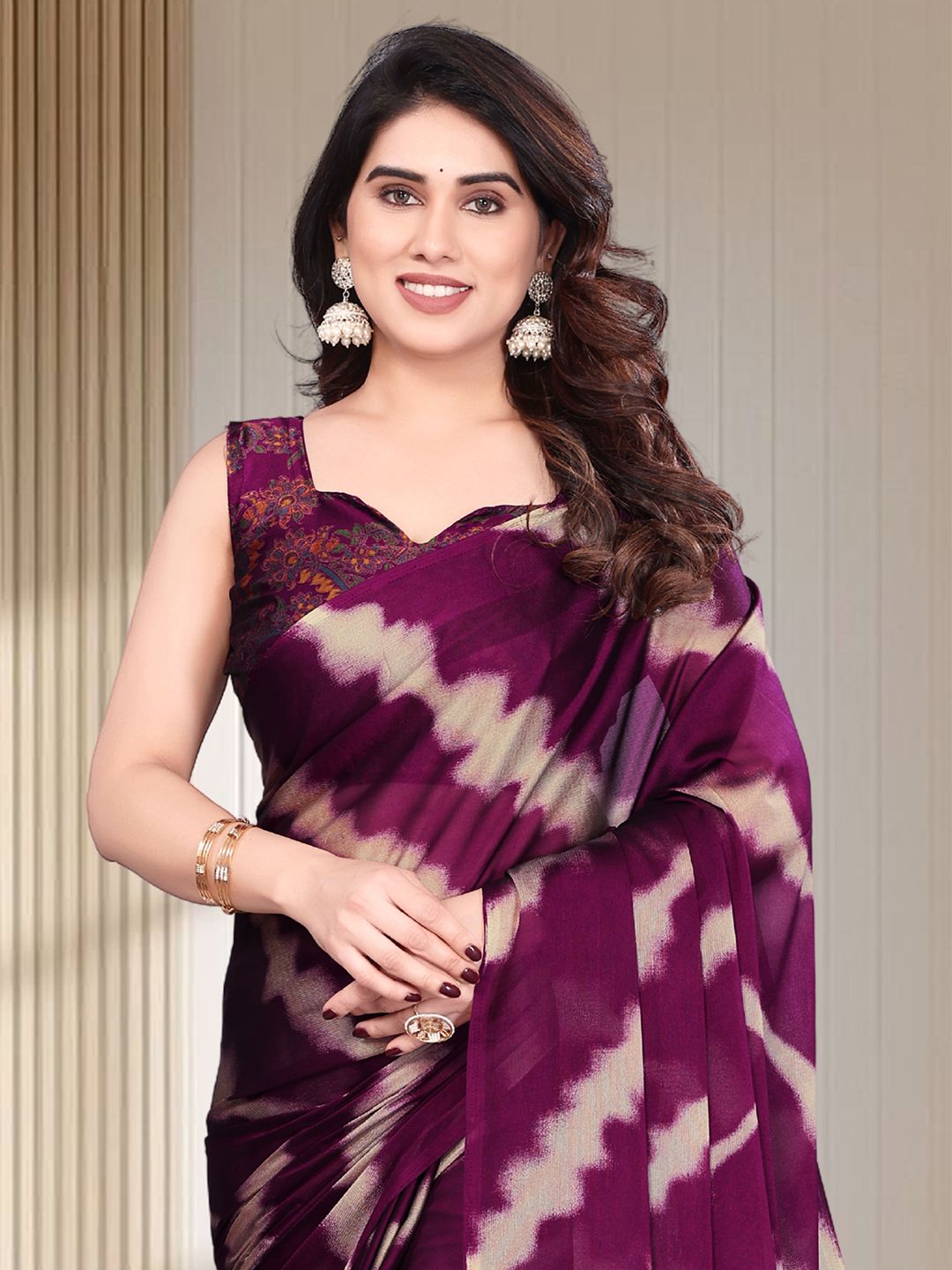 Leheriya Pure Chiffon Saree 5