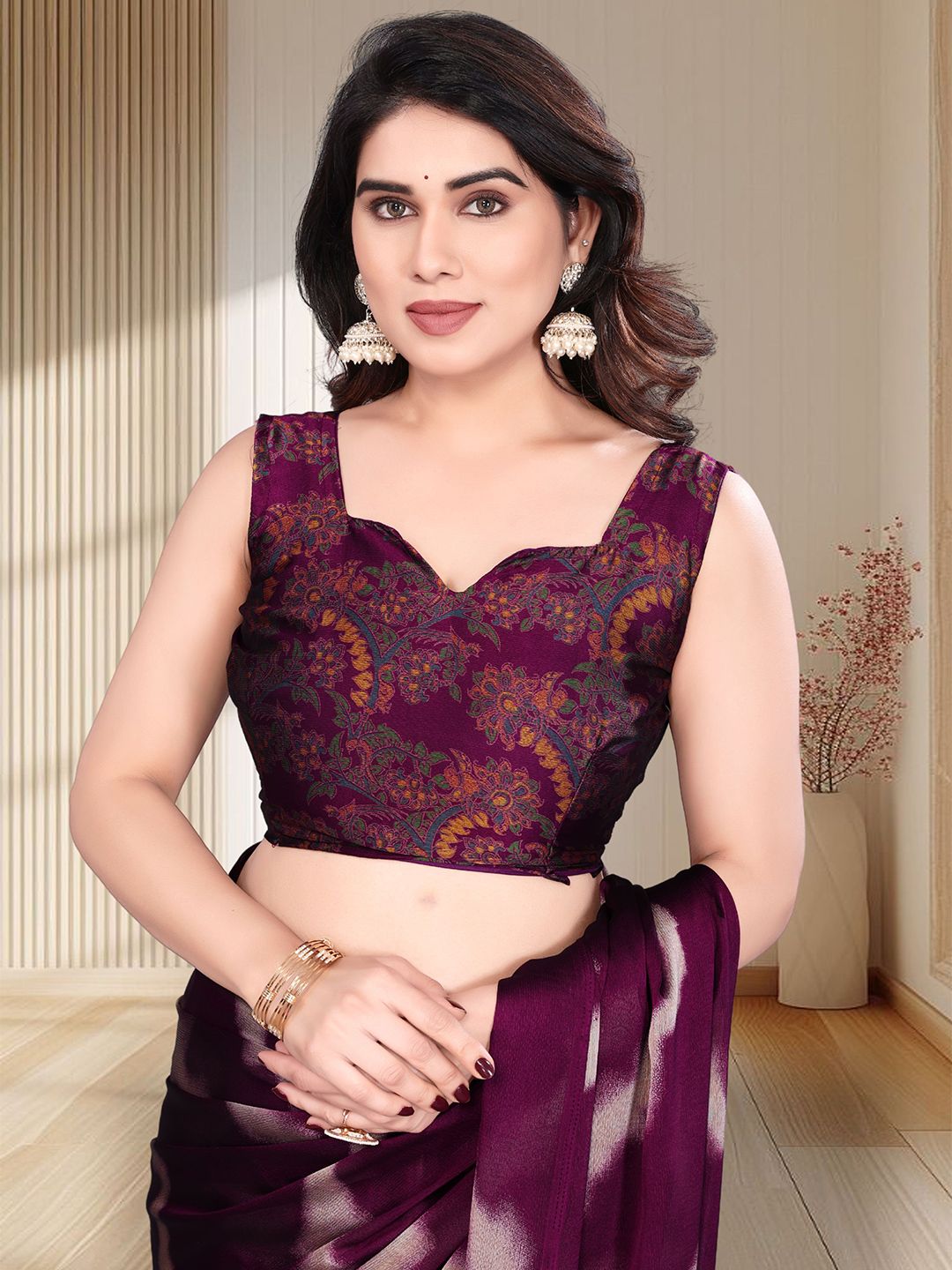 Leheriya Pure Chiffon Saree 6