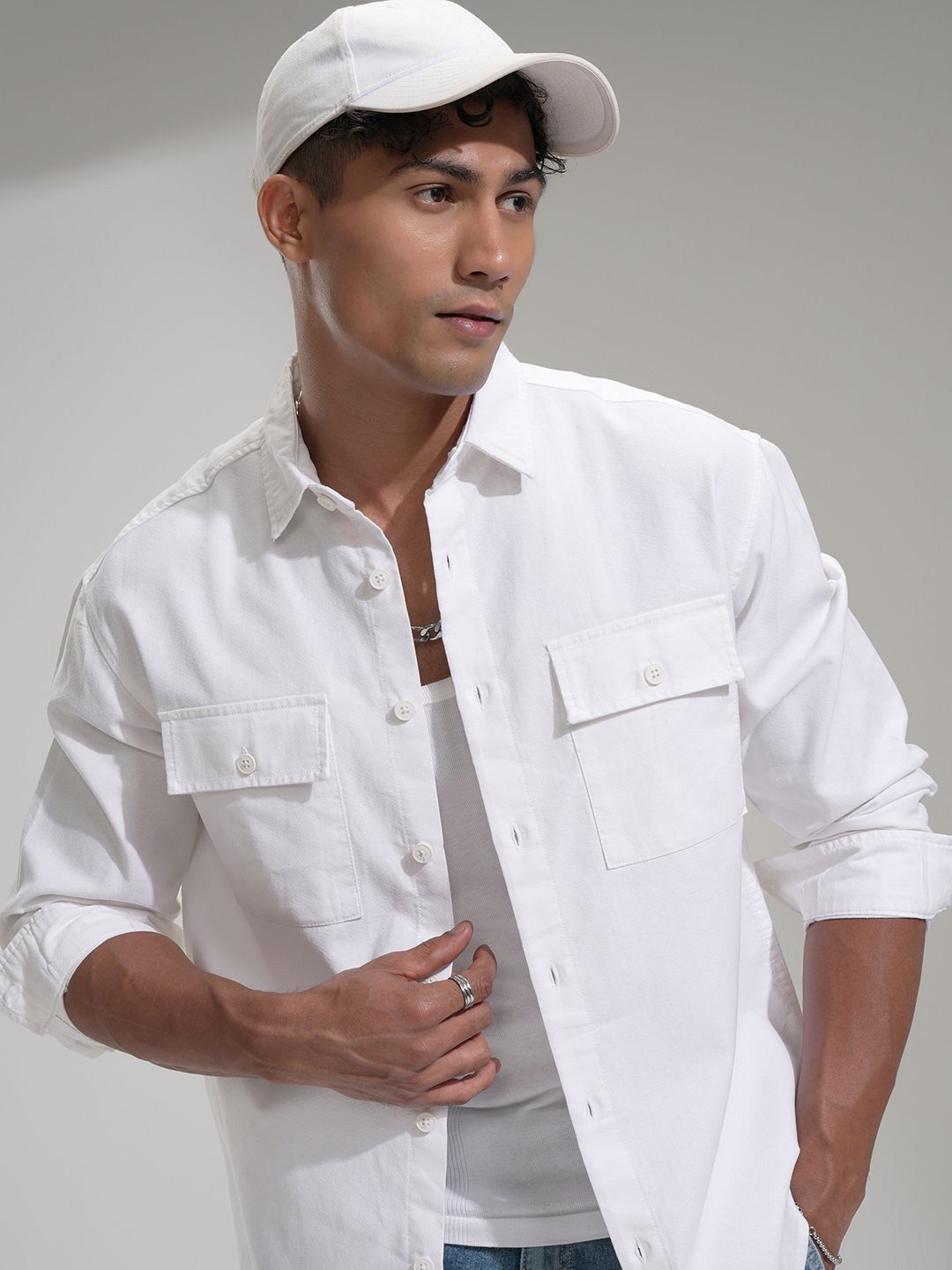 HIGHLANDER Men Comfort Opaque Casual Relaxed Fit Shirt