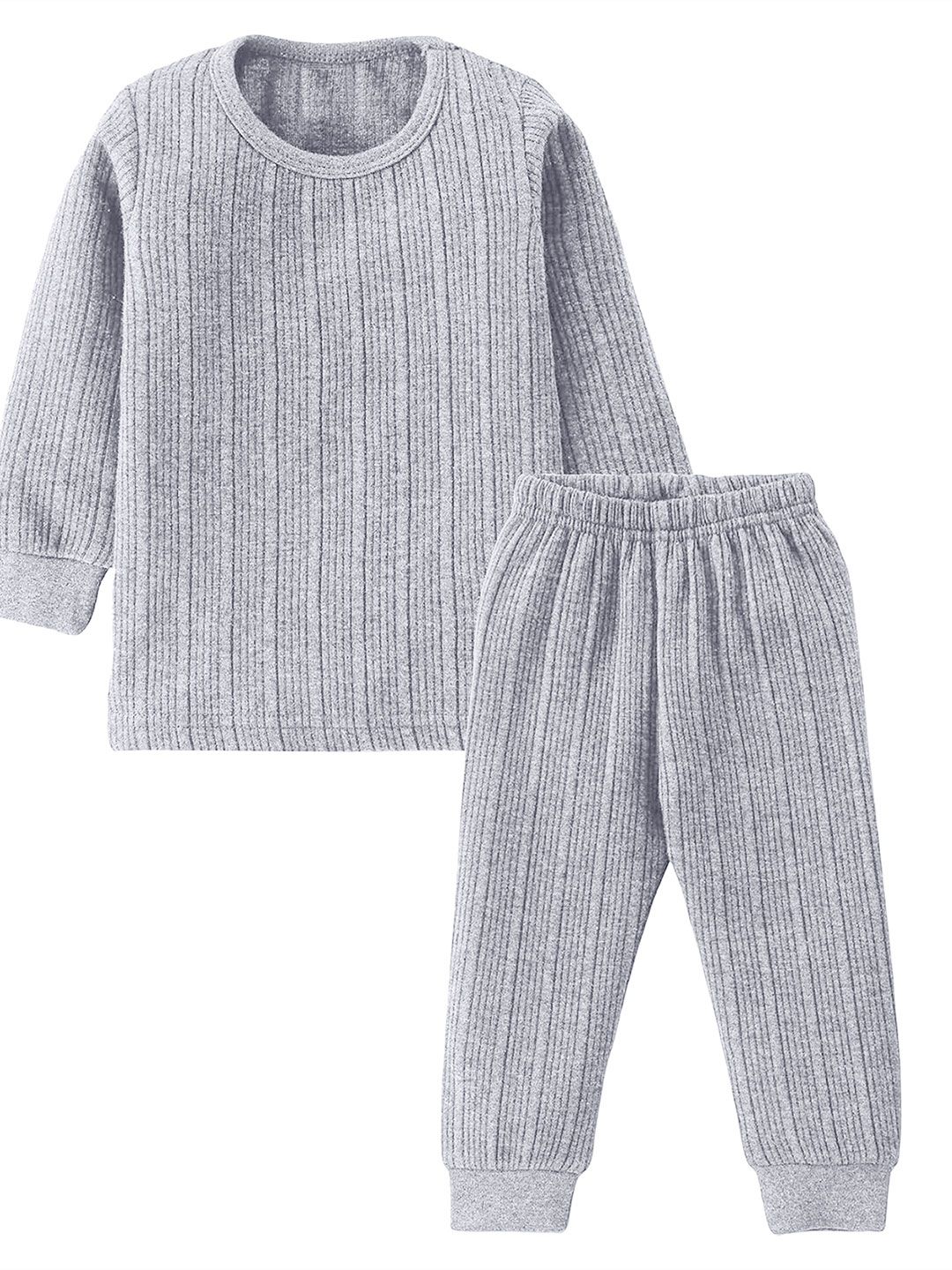 PARYAG Boys Striped Wool Thermal Set