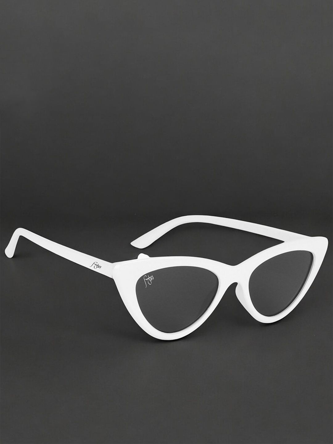 FUNGLASSES Unisex Cateye Sunglasses with UV Protected Lens CATEYE LOCAL WHITE