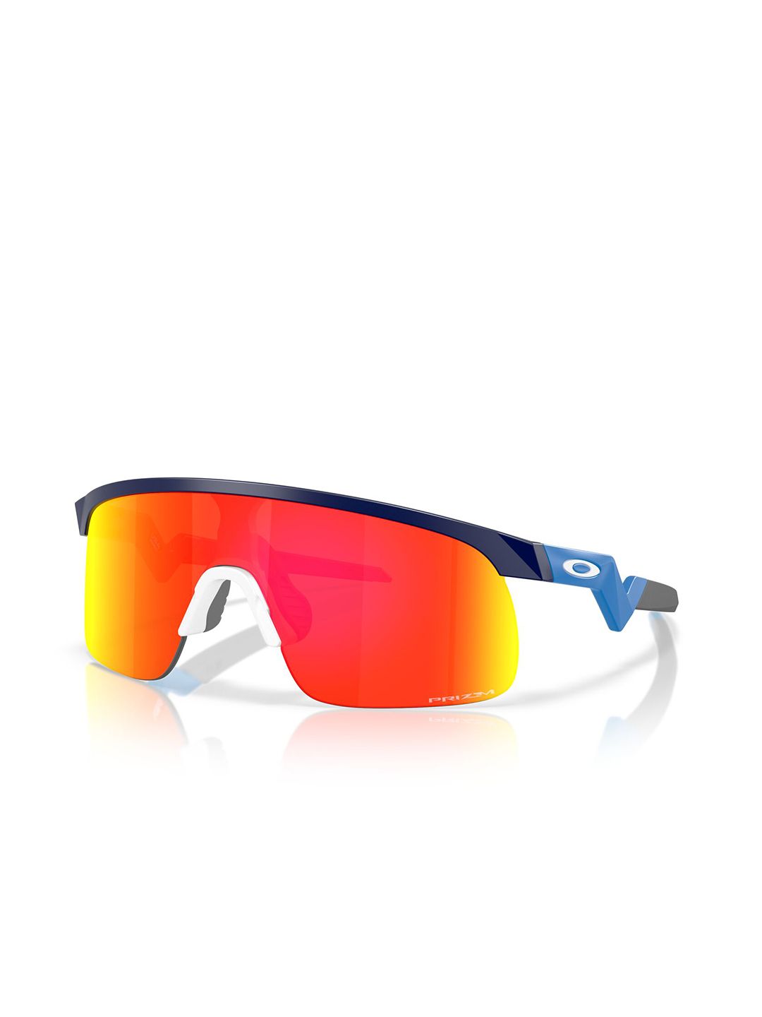 Oakley Junior Boys UV Protected Red Lens Rectangle Sunglasses - 0OJ901090103423