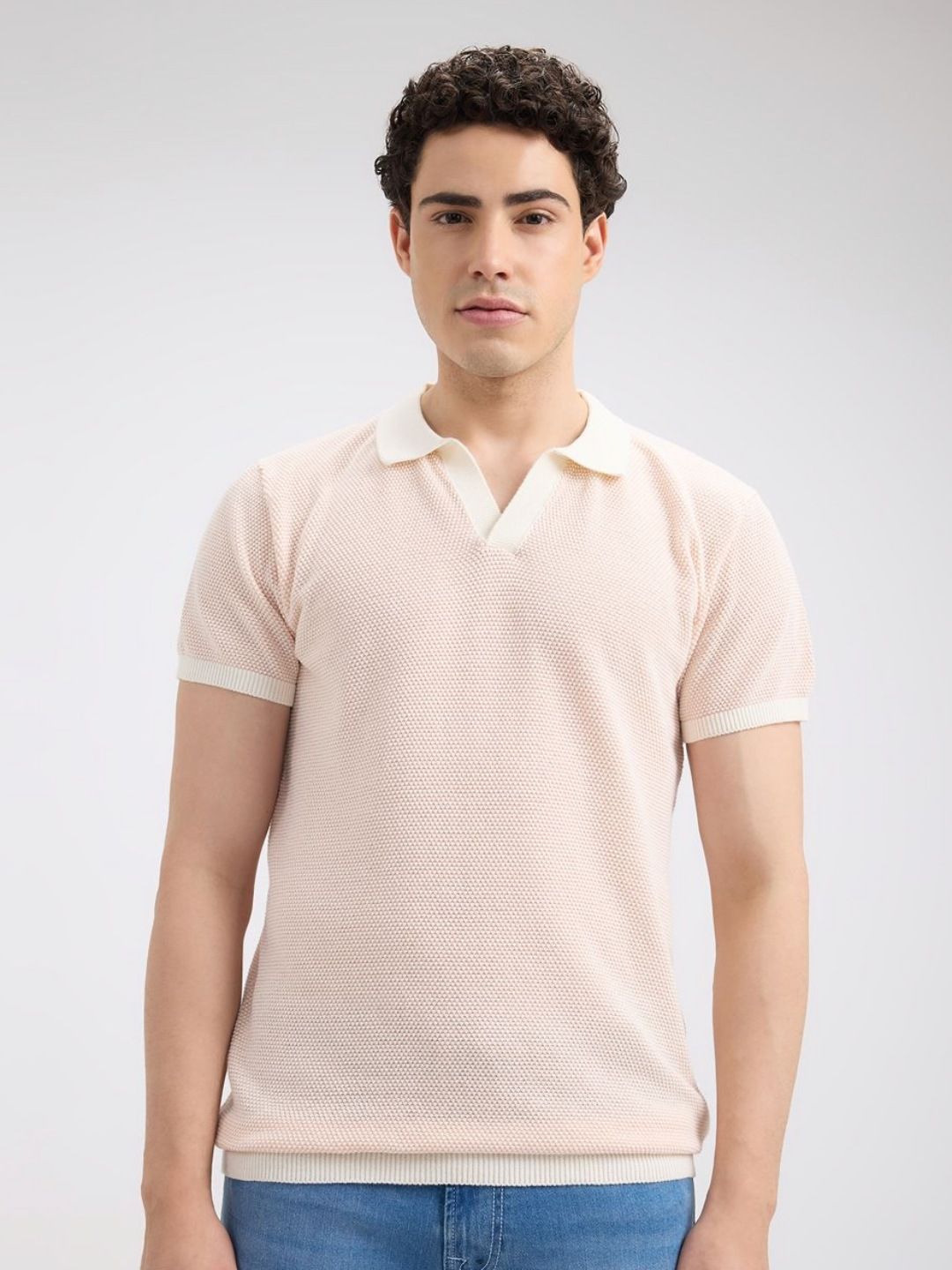 Pepe Jeans Men Polo Collar Pure Cotton T-shirt