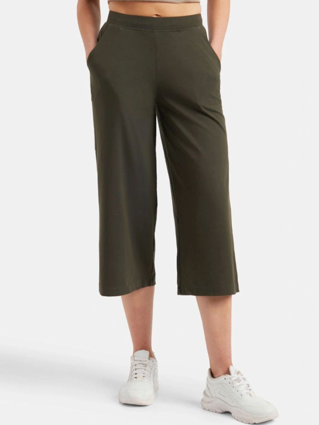 Jockey Super Combed Cotton Rich Relaxed Fit Solid Culottes-A150