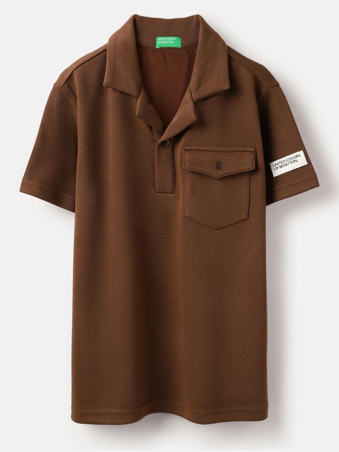 United Colors of Benetton Boys High Neck Pockets T-shirt