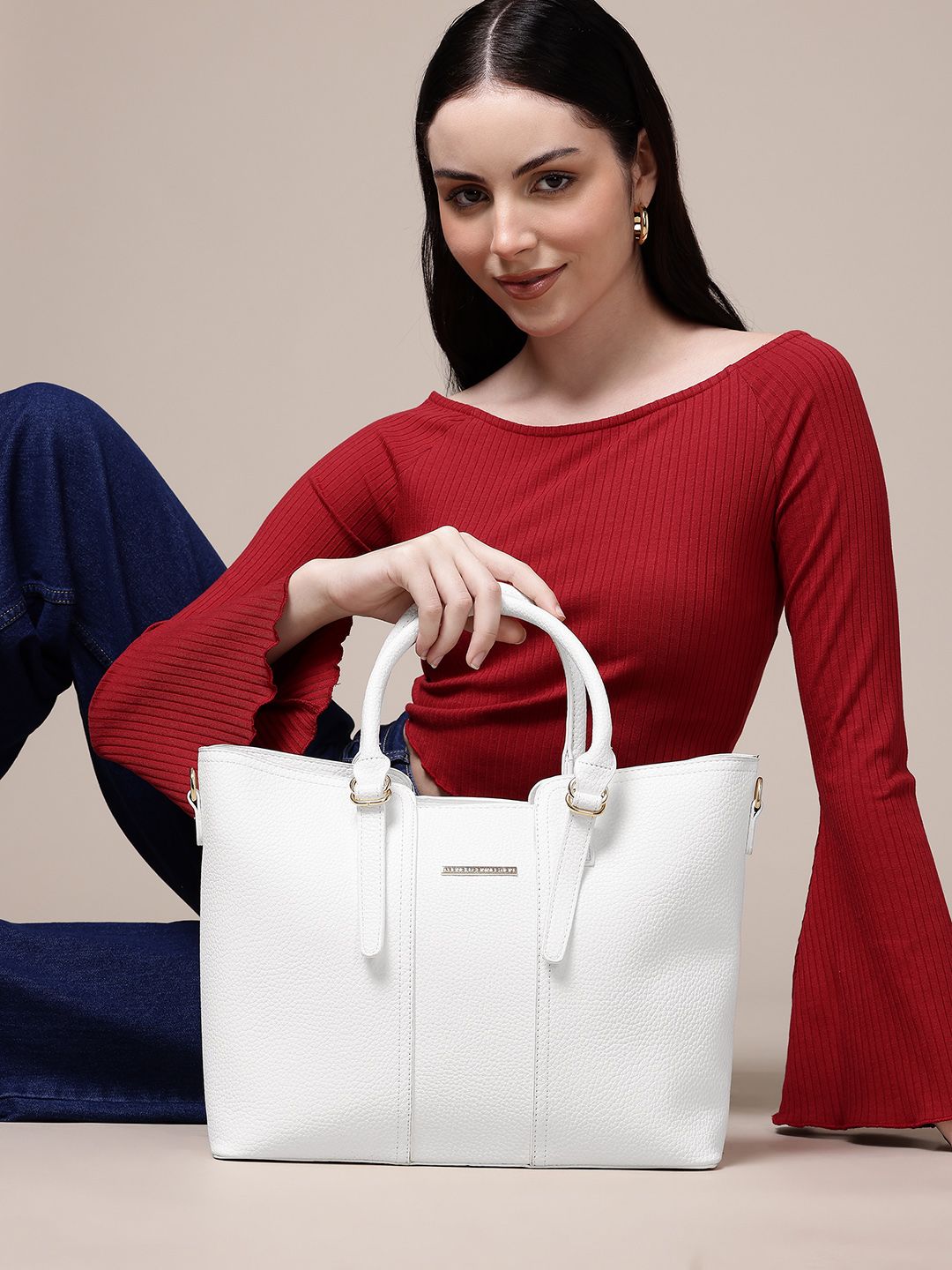 French Connection Structured Handheld Bag