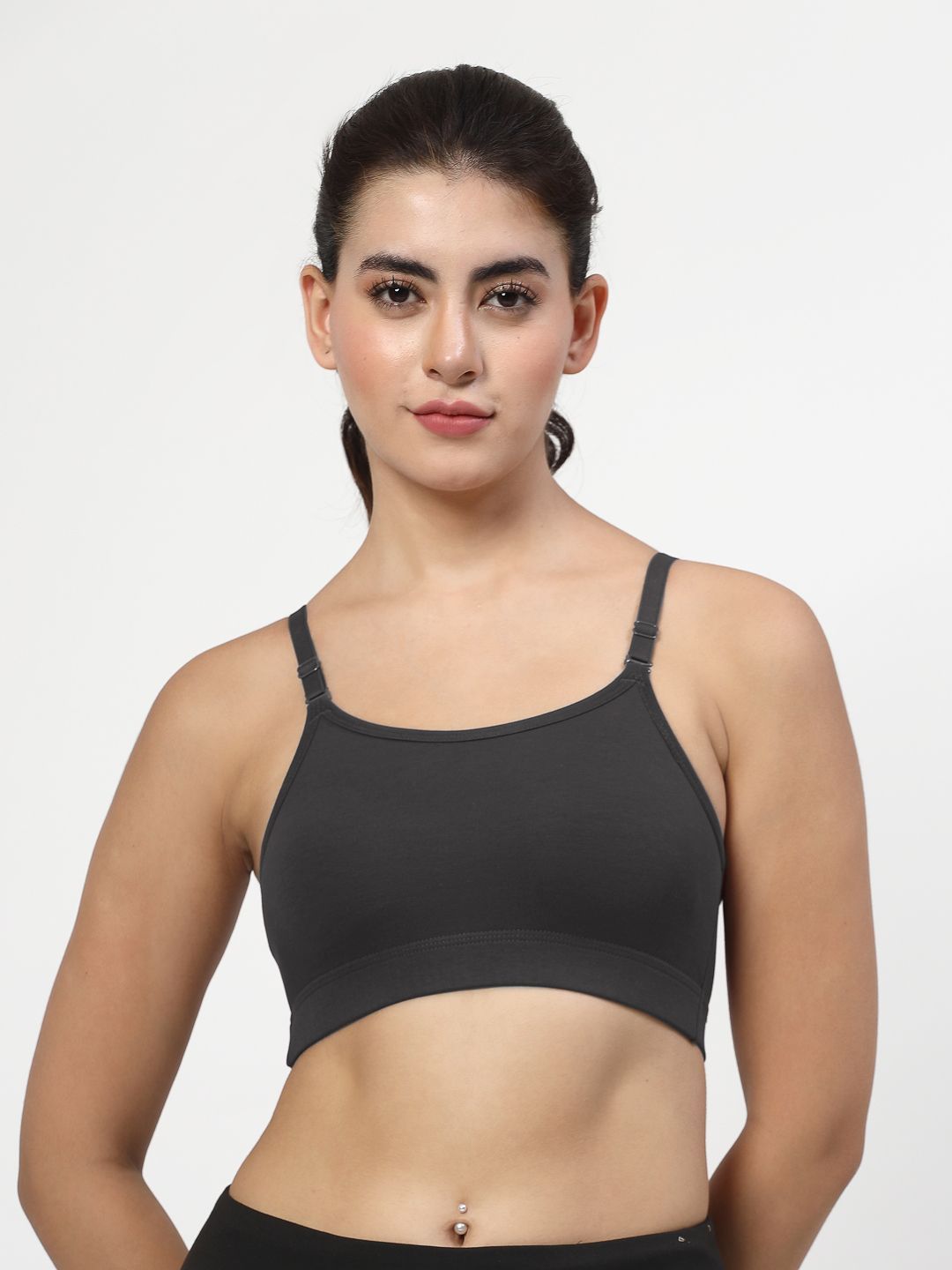 LILY Stropsazil Full Coverage Seamless Non Padded Sports Bra