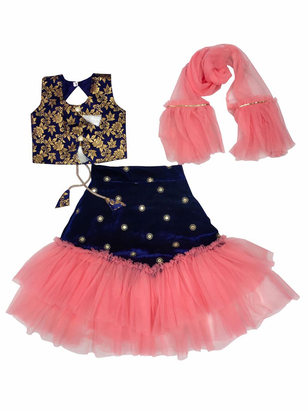 satyamfab Girls Ready to Wear Lehenga & Blouse With Dupatta