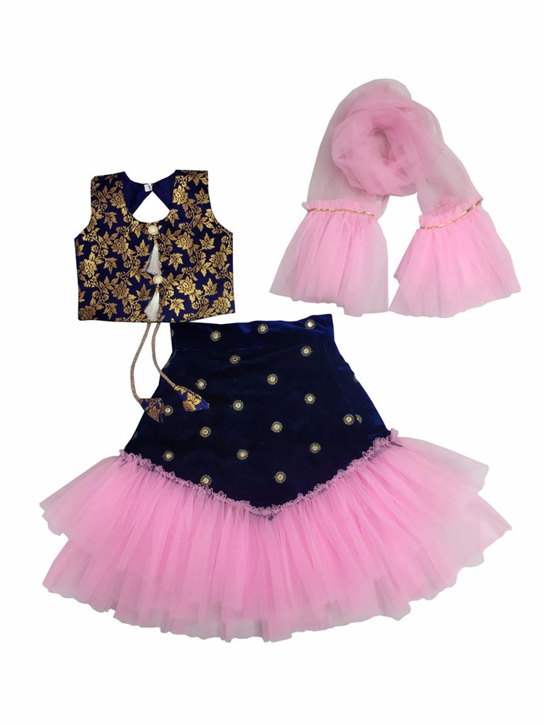 satyamfab Girls Ready to Wear Lehenga & Blouse With Dupatta