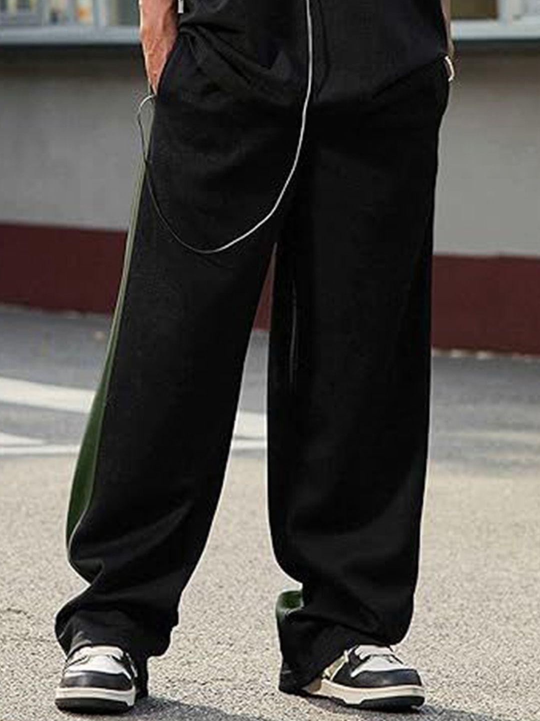 SAKHWALA Men Straight-Fit Mid-Rise Track Pant