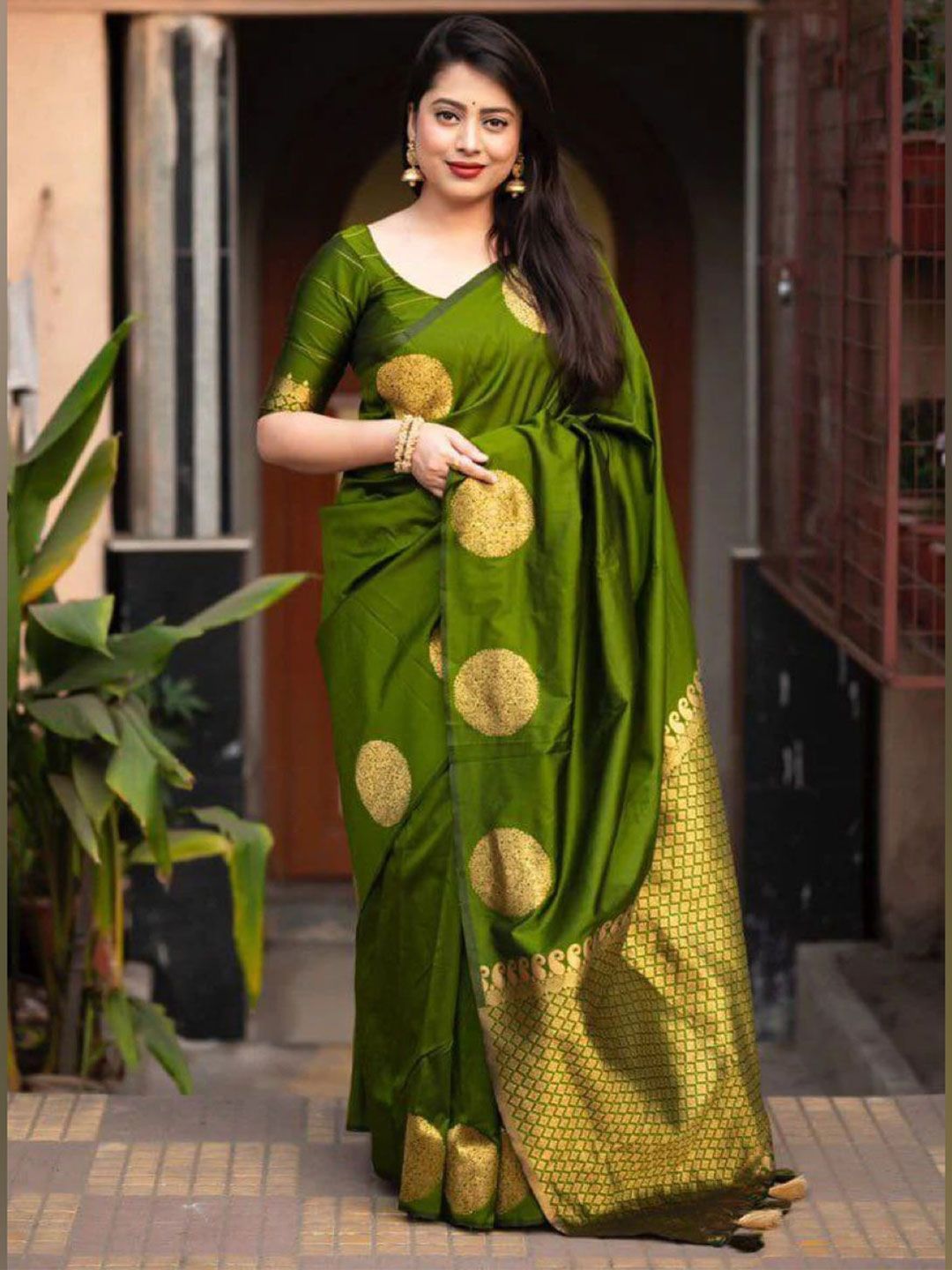 SHOP DROP Woven Design Zari Art Silk Mysore Silk Saree