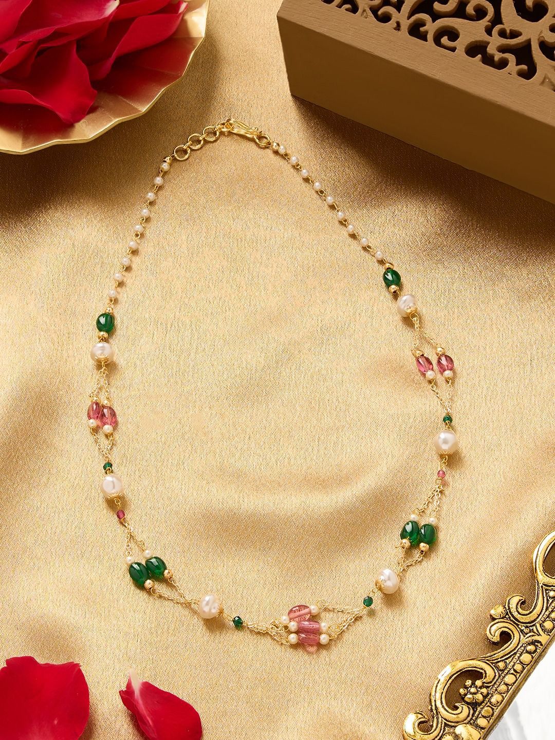 Buy AMI Gold Plated Artificial Beaded Necklace -  - Accessories for Women