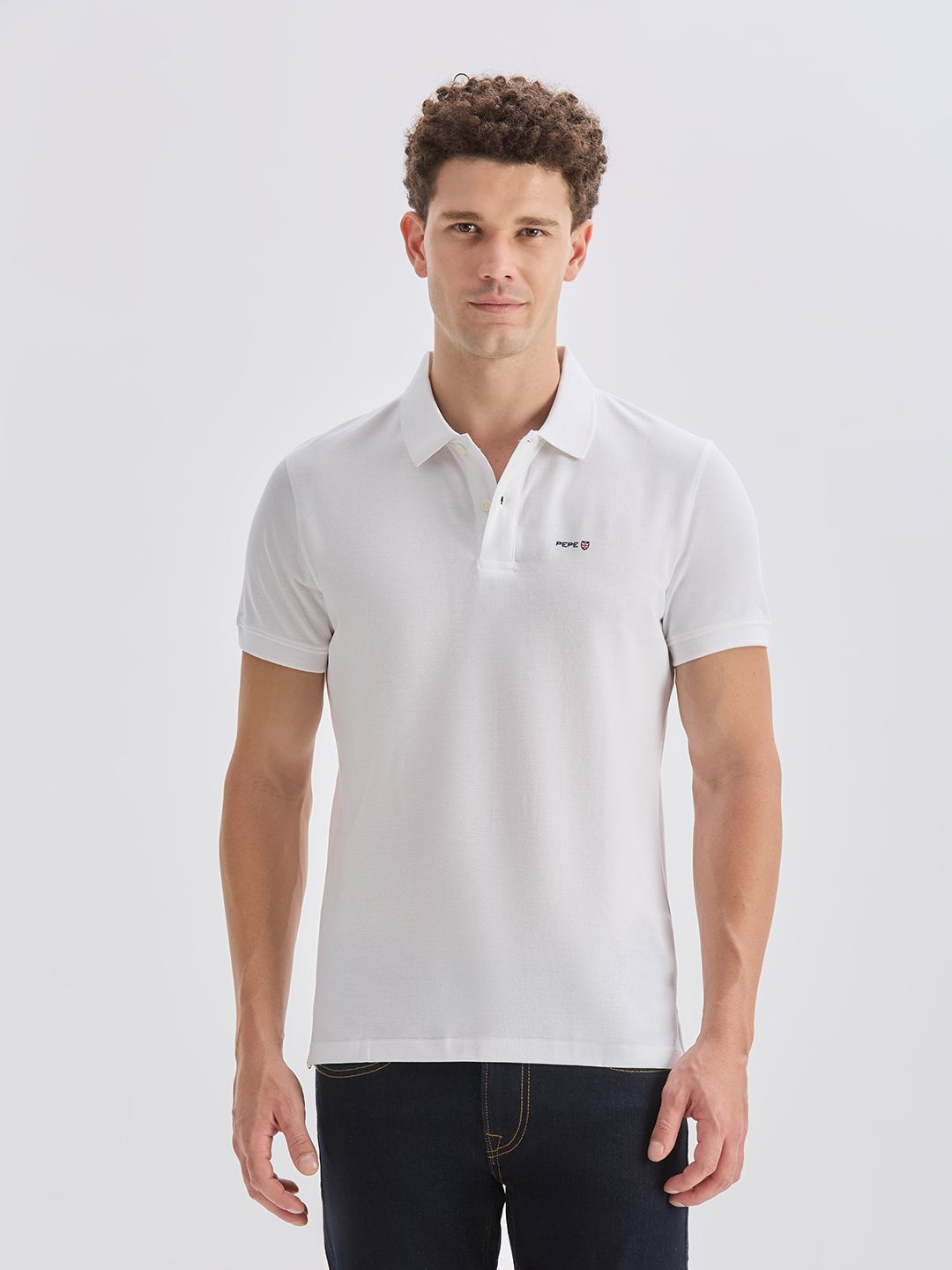 Pepe Jeans Polo Collar Applique T-shirt