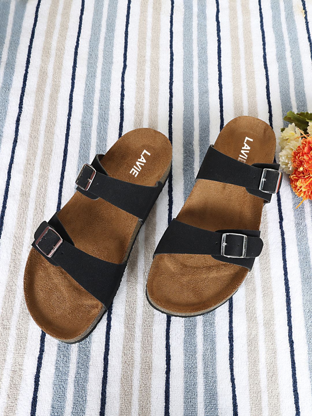 Lavie Women Open Toe Flats with Buckles Flats