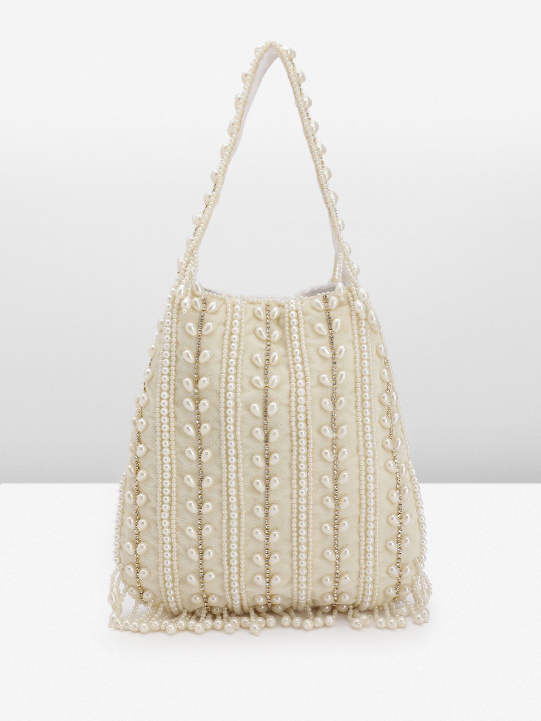 FABBHUE Embroidered Velvet Purse Clutch