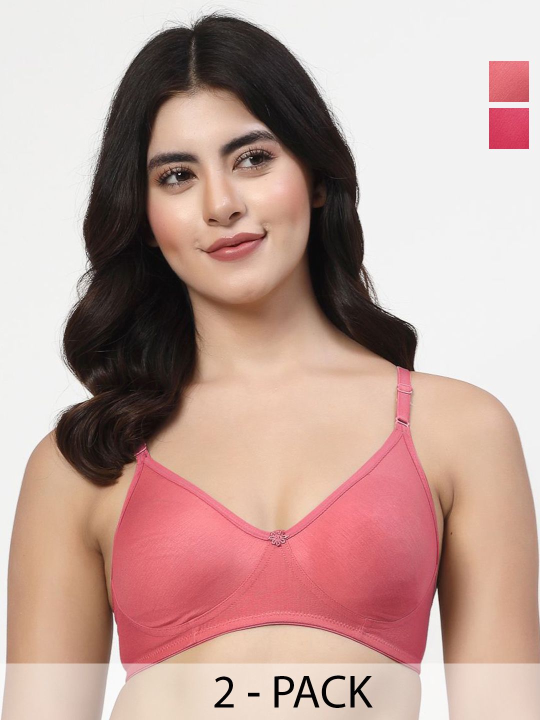 LILY wnysor Pack Of 2 Women Solid Full Coverage Bra