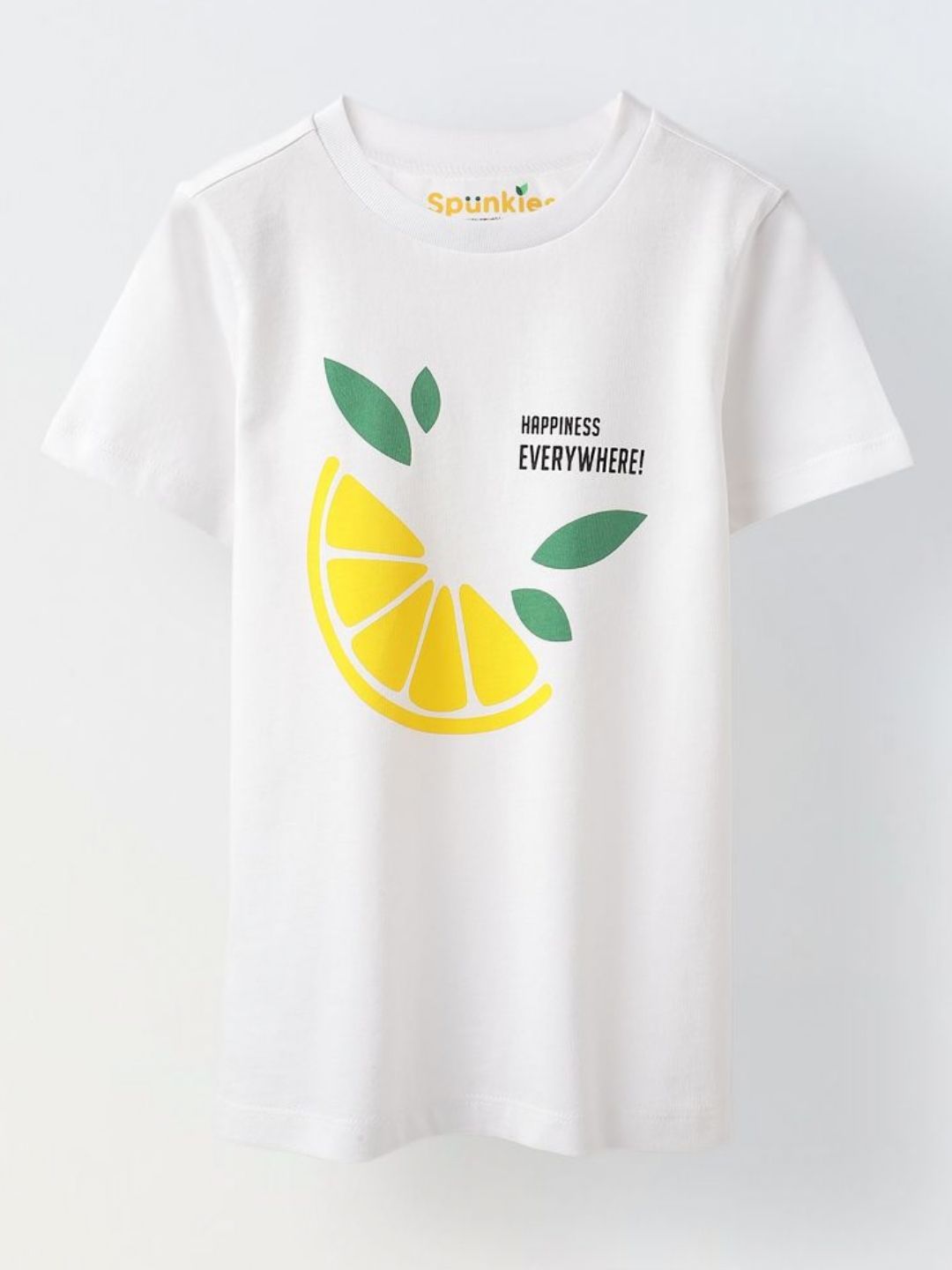 SPUNKIES Girls Graphic Printed Round Neck Cotton T-shirt