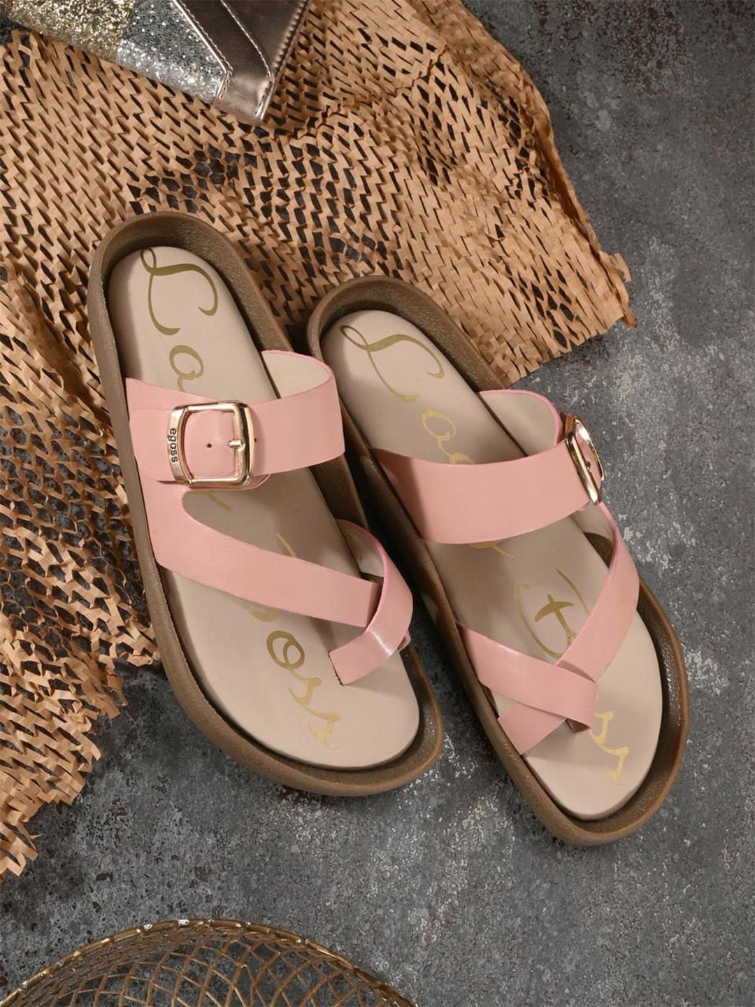 Egoss Women Open Toe Flats