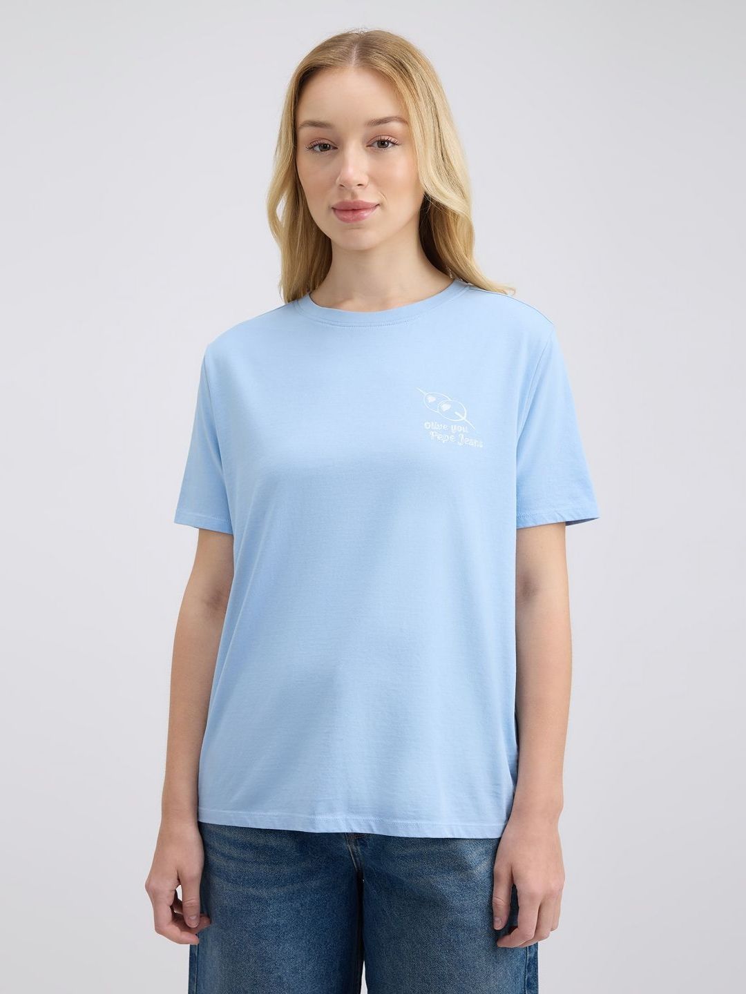 Pepe Jeans Typography Printed Pure Cotton T-shirt