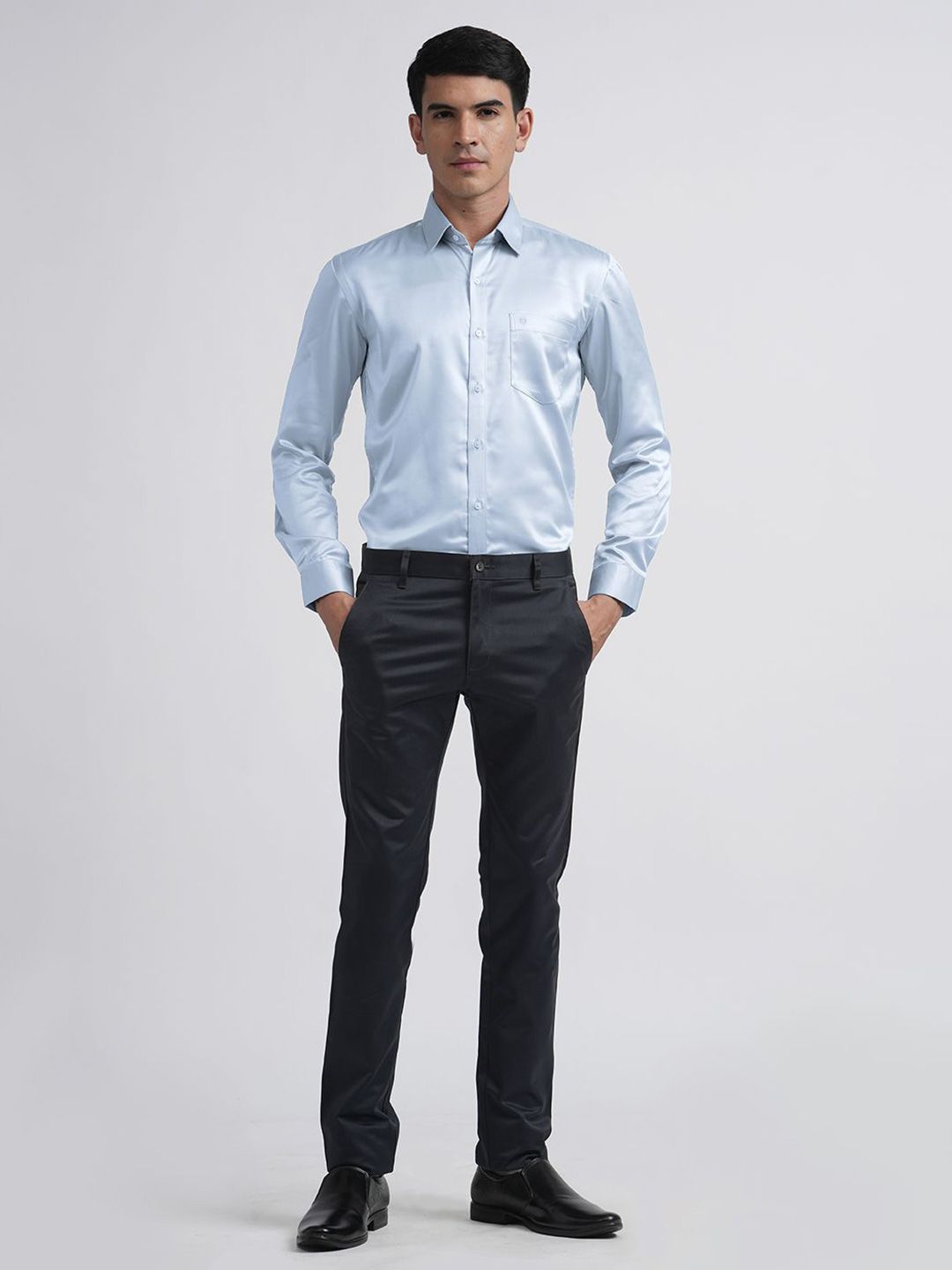 OTTO Men Trim Slim Fit Opaque Casual Shirt