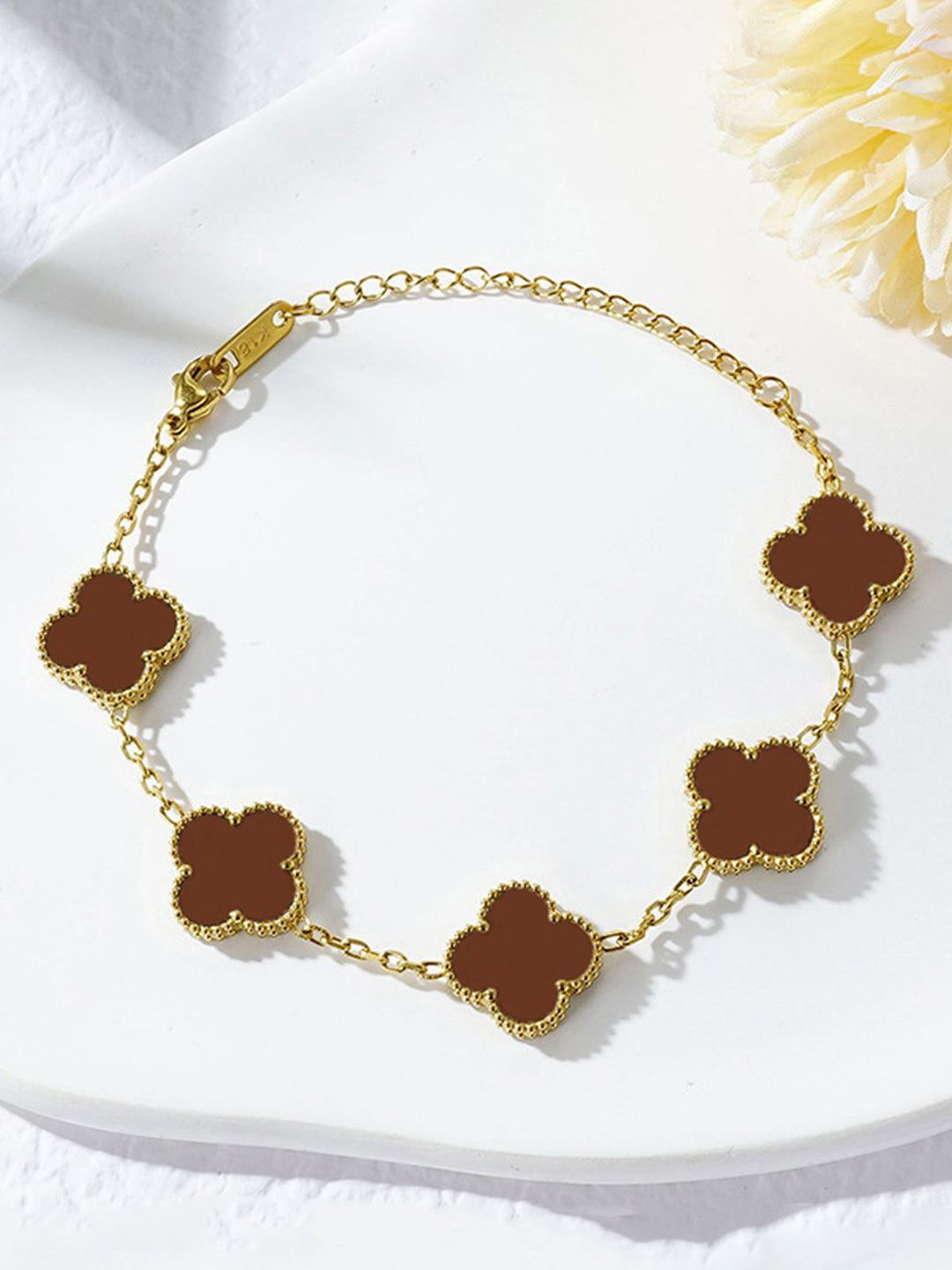 Designs & You Stainless Steel Gold-Plated Link Bracelet