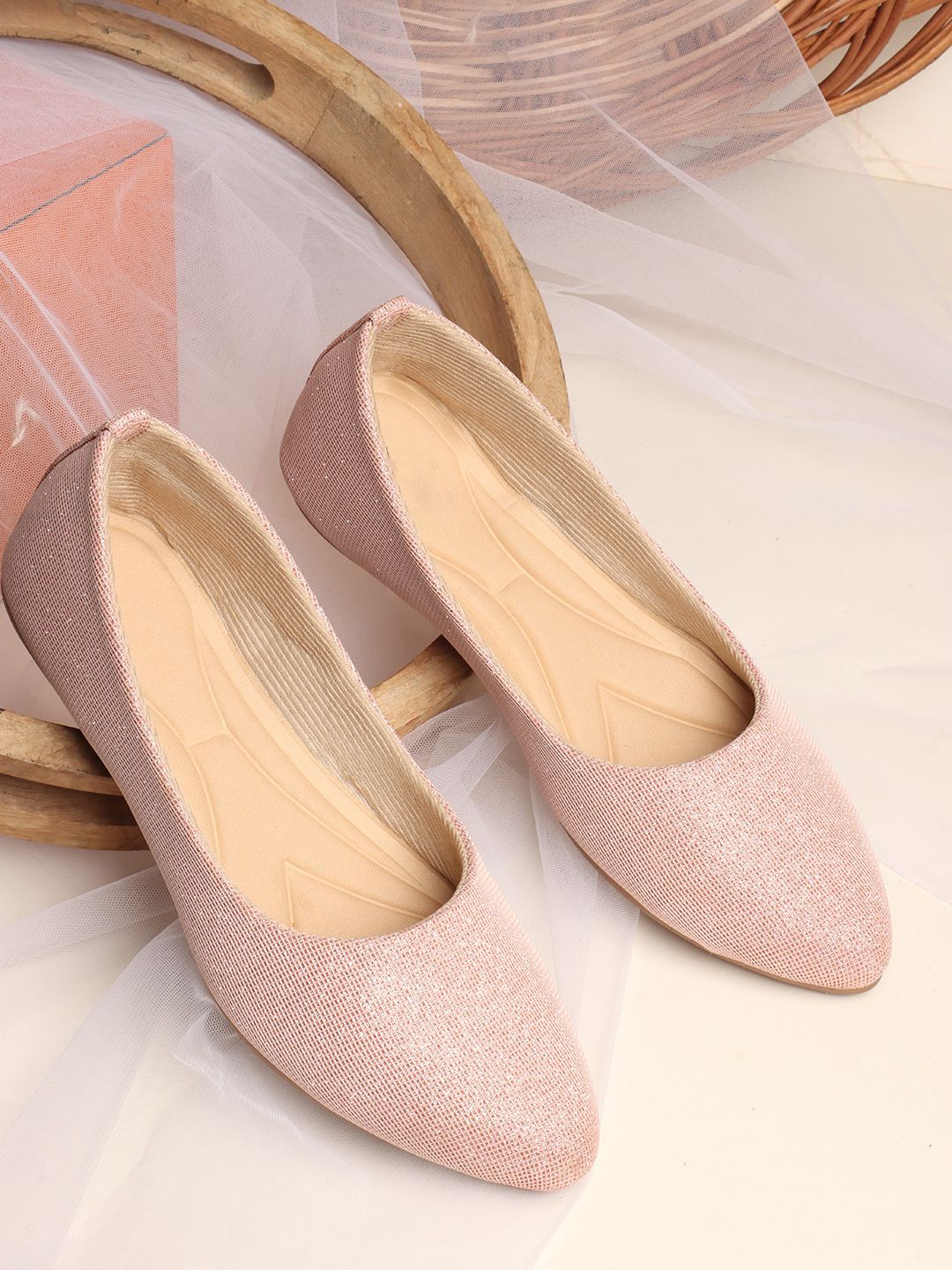 Buy Killer Women Woven Design Pointed Toe Ballerinas -  - Footwear for Women