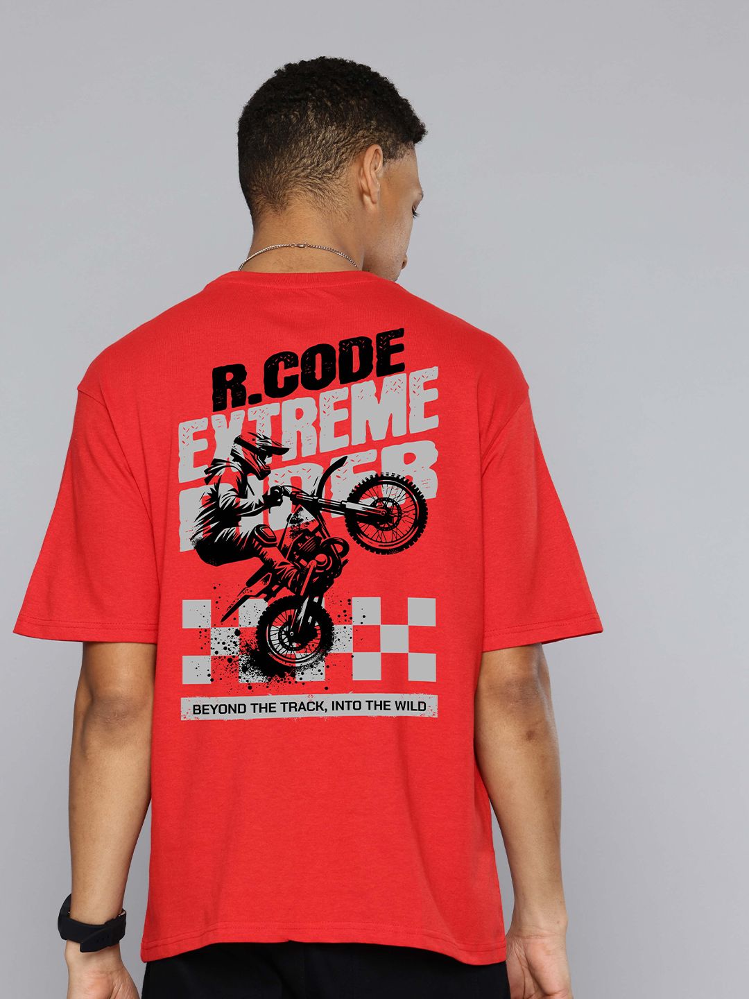 R.Code by The Roadster Life Co. Men Printed T-shirt