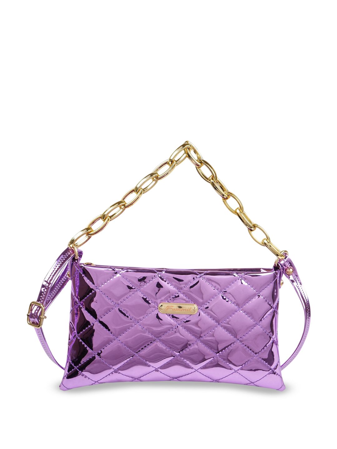 FOMMIL Structured Sling Bag with Quilted