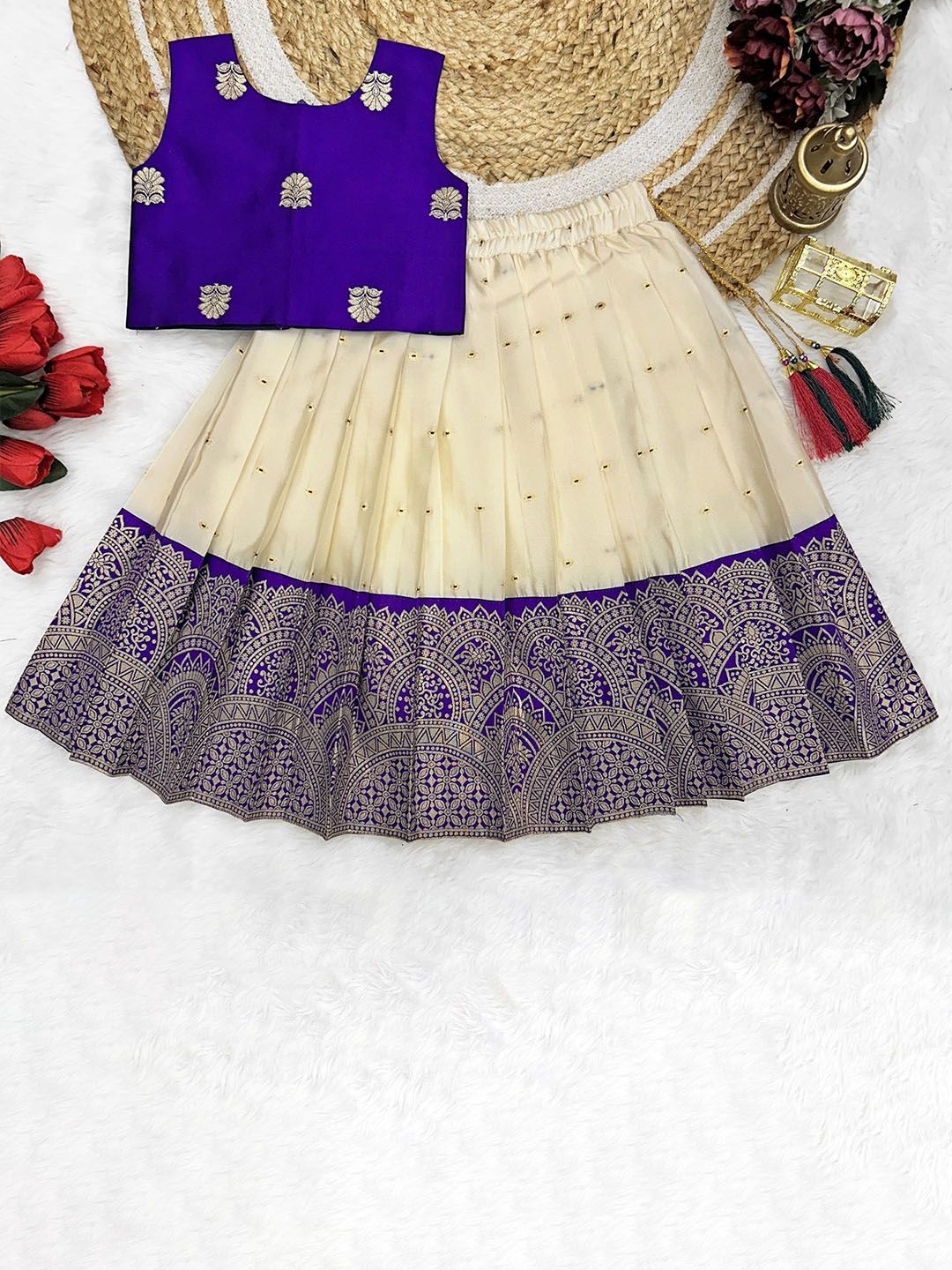 FELIZ THE DESIGNER STUDIO Girls Printed Ready to Wear Lehenga &