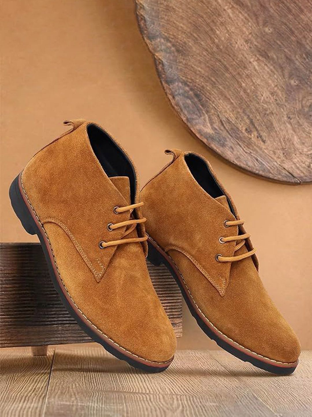 ARAMISH Men Heeled Biker Boots
