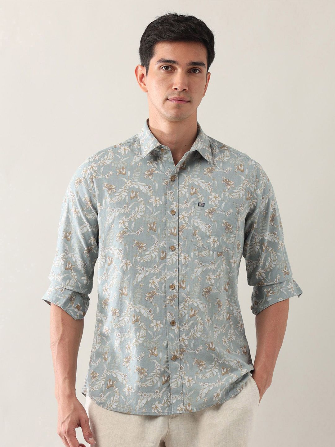 Arrow Sport Men Classic Floral Opaque Printed Casual Shirt