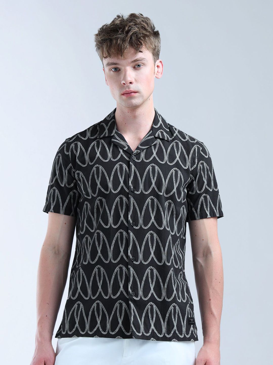 Flying Machine Men Classic Opaque Printed Casual Shirt