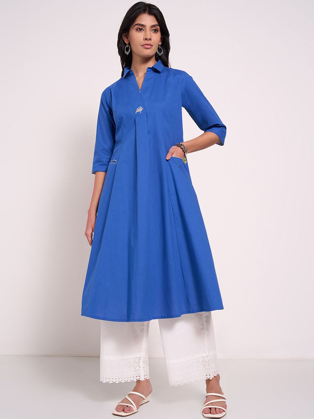 RANGMANCH BY PANTALOONS Women Thread Work Anarkali Kurta
