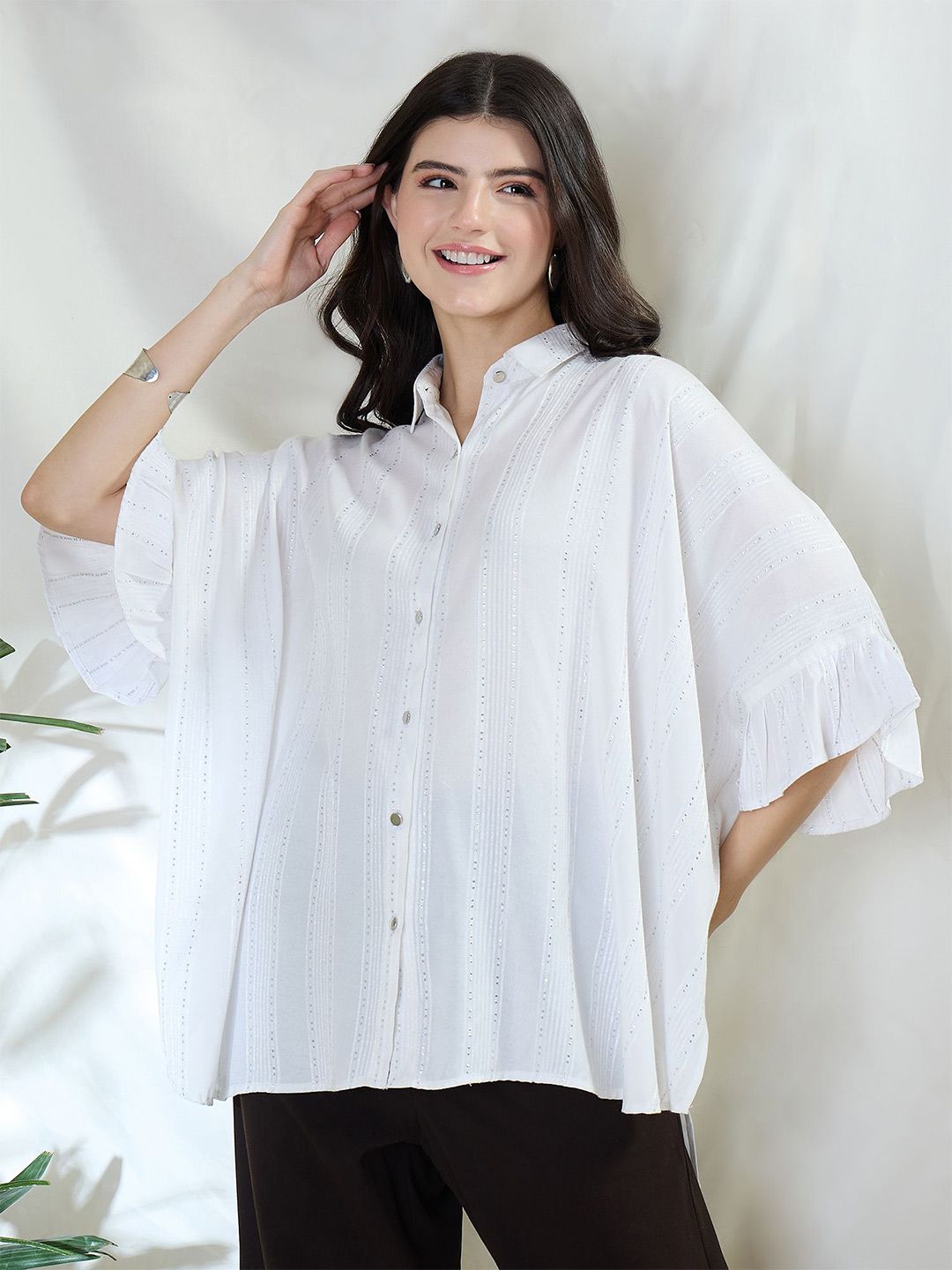 DRAPE AND DAZZLE Kaftan Mini Dress