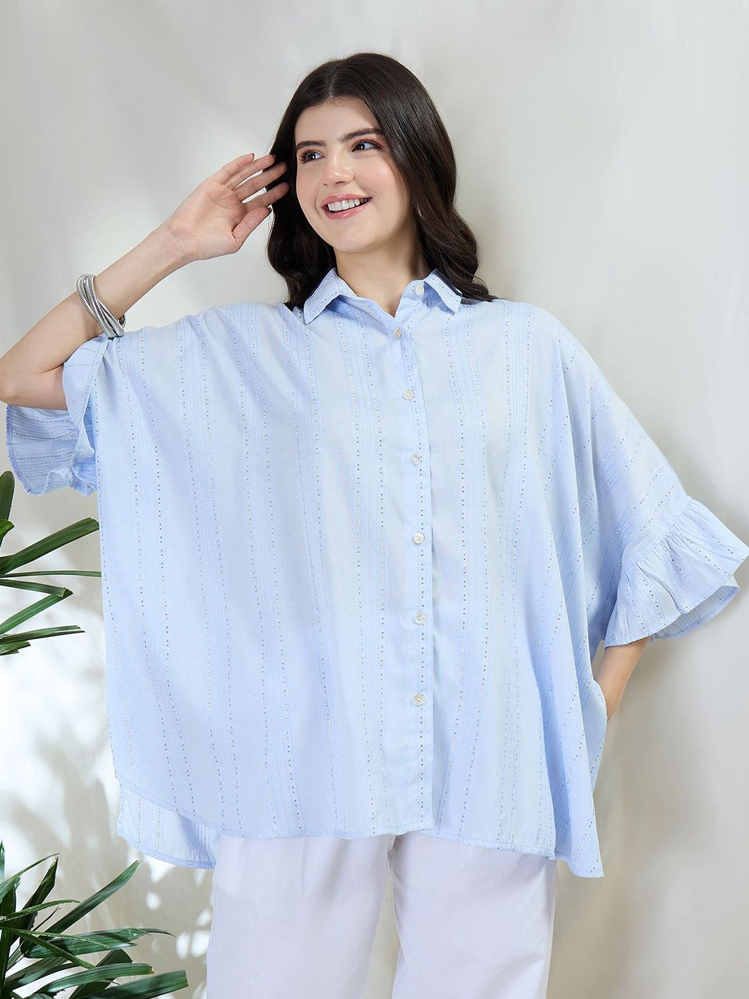 DRAPE AND DAZZLE Kaftan Mini Dress