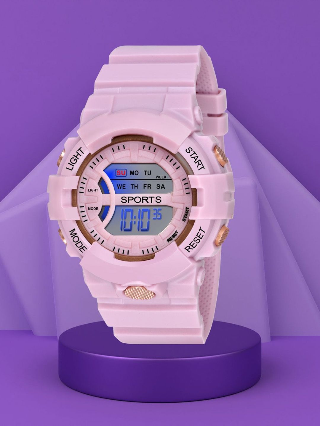SWADESI STUFF Kids Dial & Straps Digital Automatic Watch JUICE PINK 81
