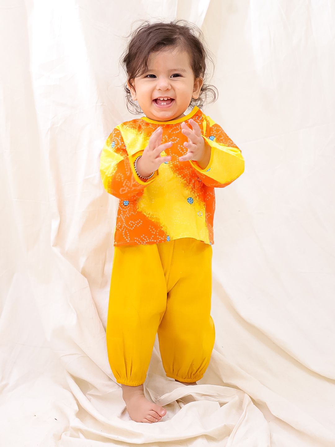 BownBee Infant-Boys Full Sleeves Jhabla & Harem Set