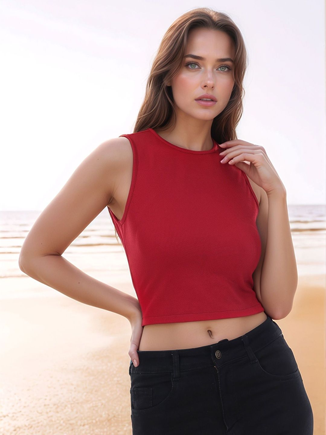 ZYNG Women Solid Styled Back Top